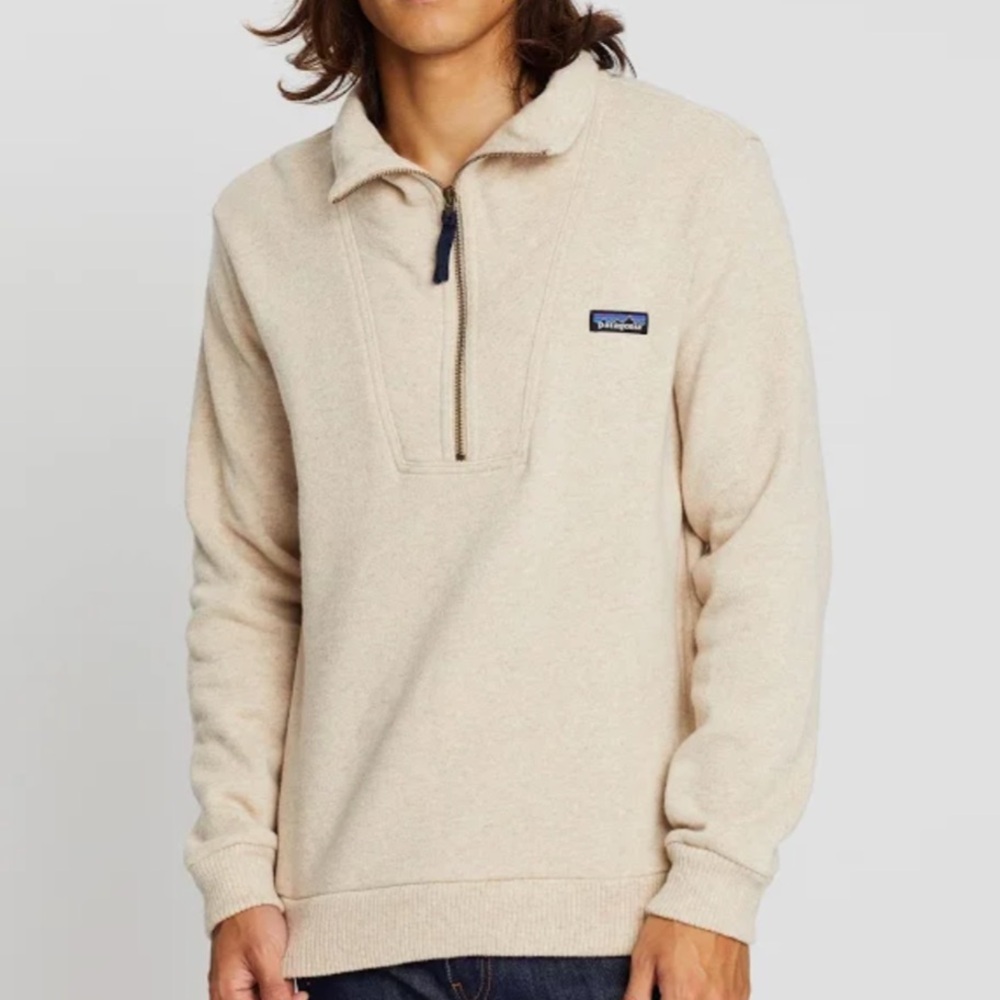 Patagonia Men's Woolie Fleece Pullover in
Oatmeal Heather